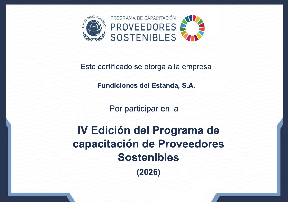 Certificado Proveedores Sostenibles